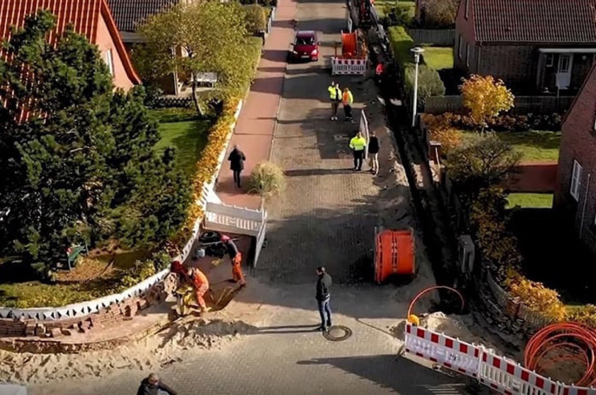 Fiber optic network installation